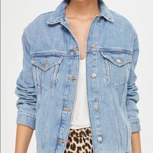 TopShop light wash denim jean jacket